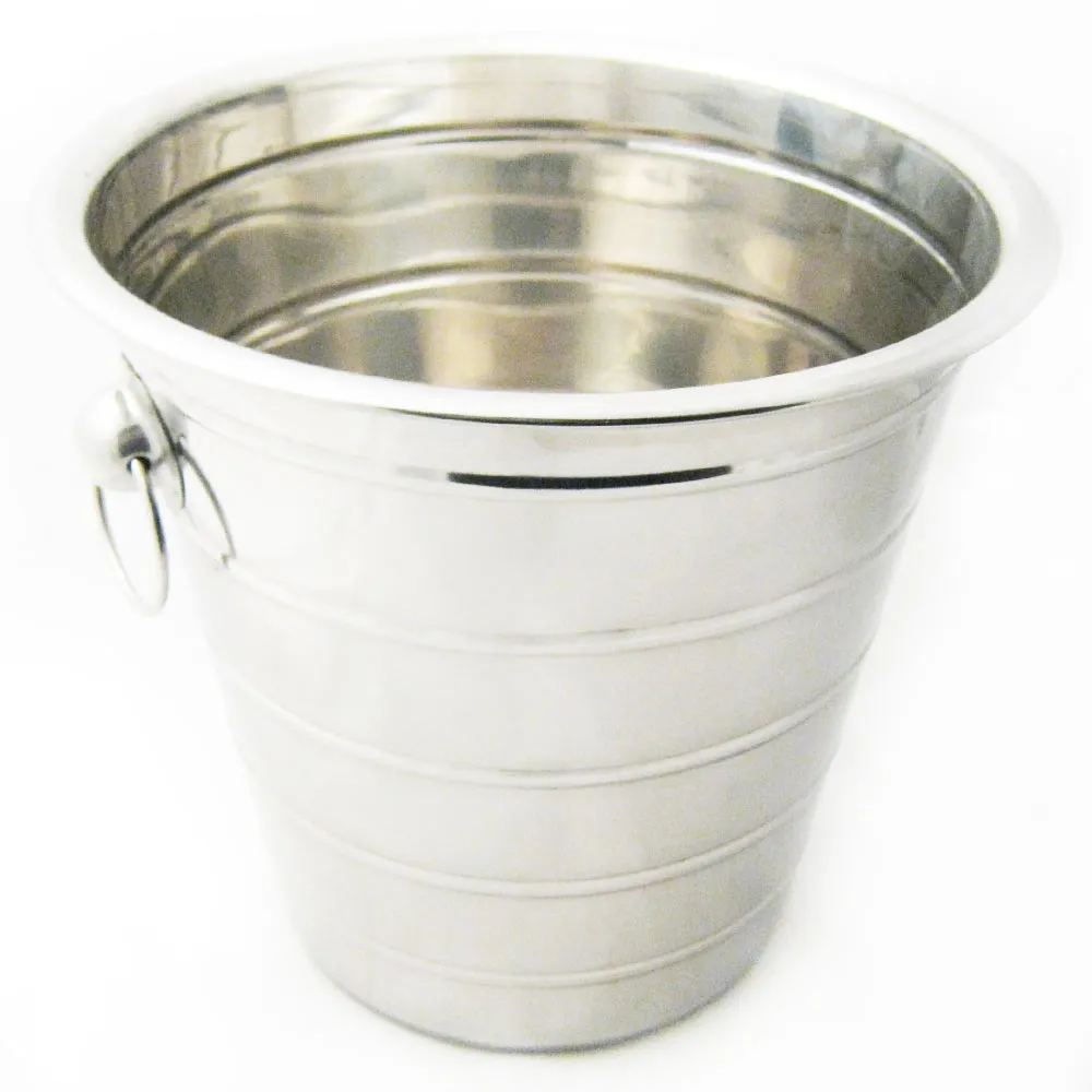 12 Stainless Steel Ice Bucket Cooler Wine Champagne Bar Beer Cooler Handle 5 Qt