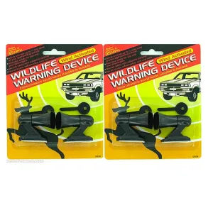 2 Packs Of Deer Whistles 4 pcs Wildlife Warning Devices Animal Alert Car Safety