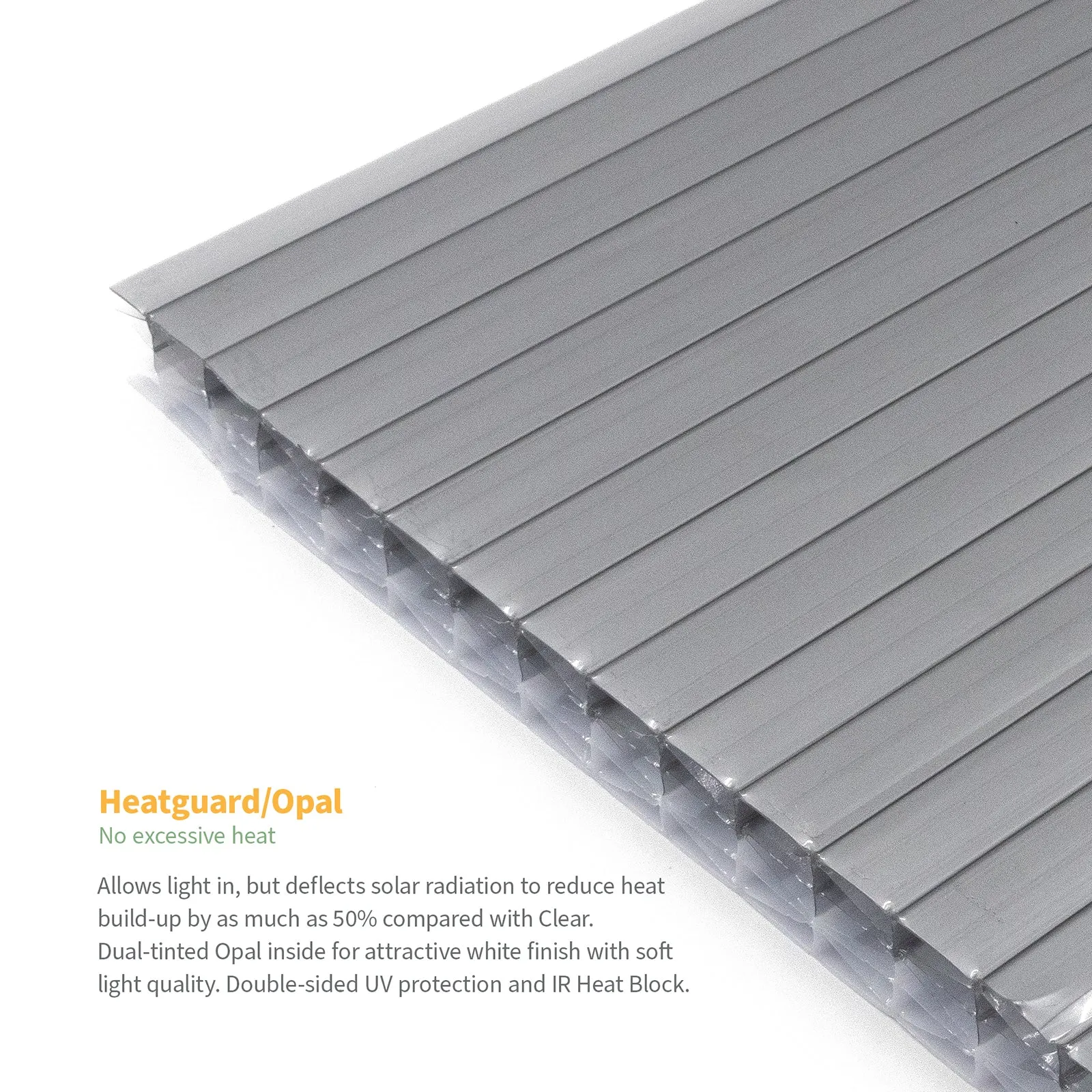 25mm Heatguard/Opal Polycarbonate Sheets