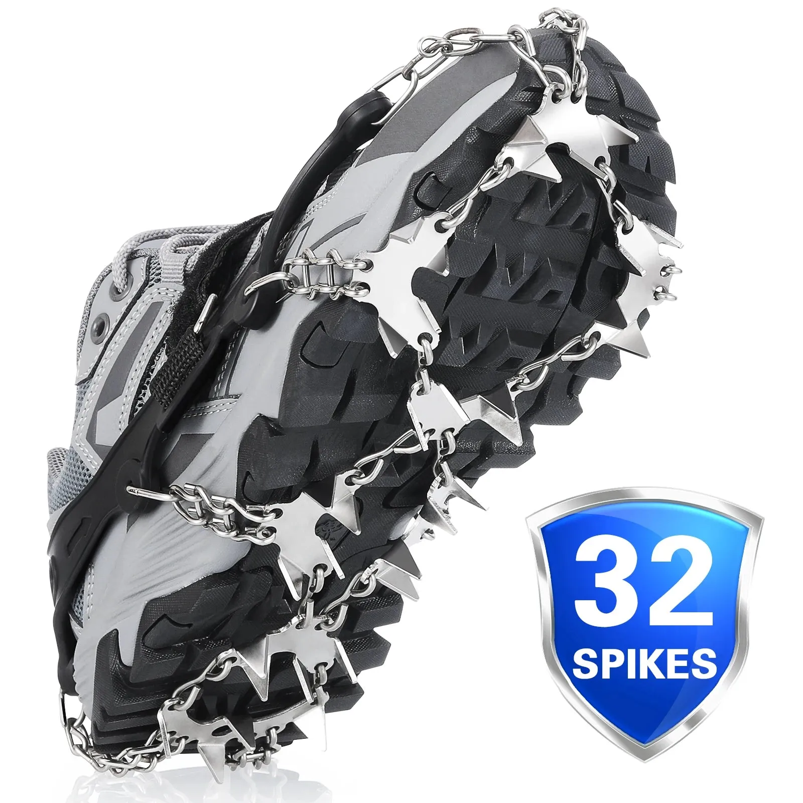 32 Teeth Ice Gripper For Hiking & Climbing
