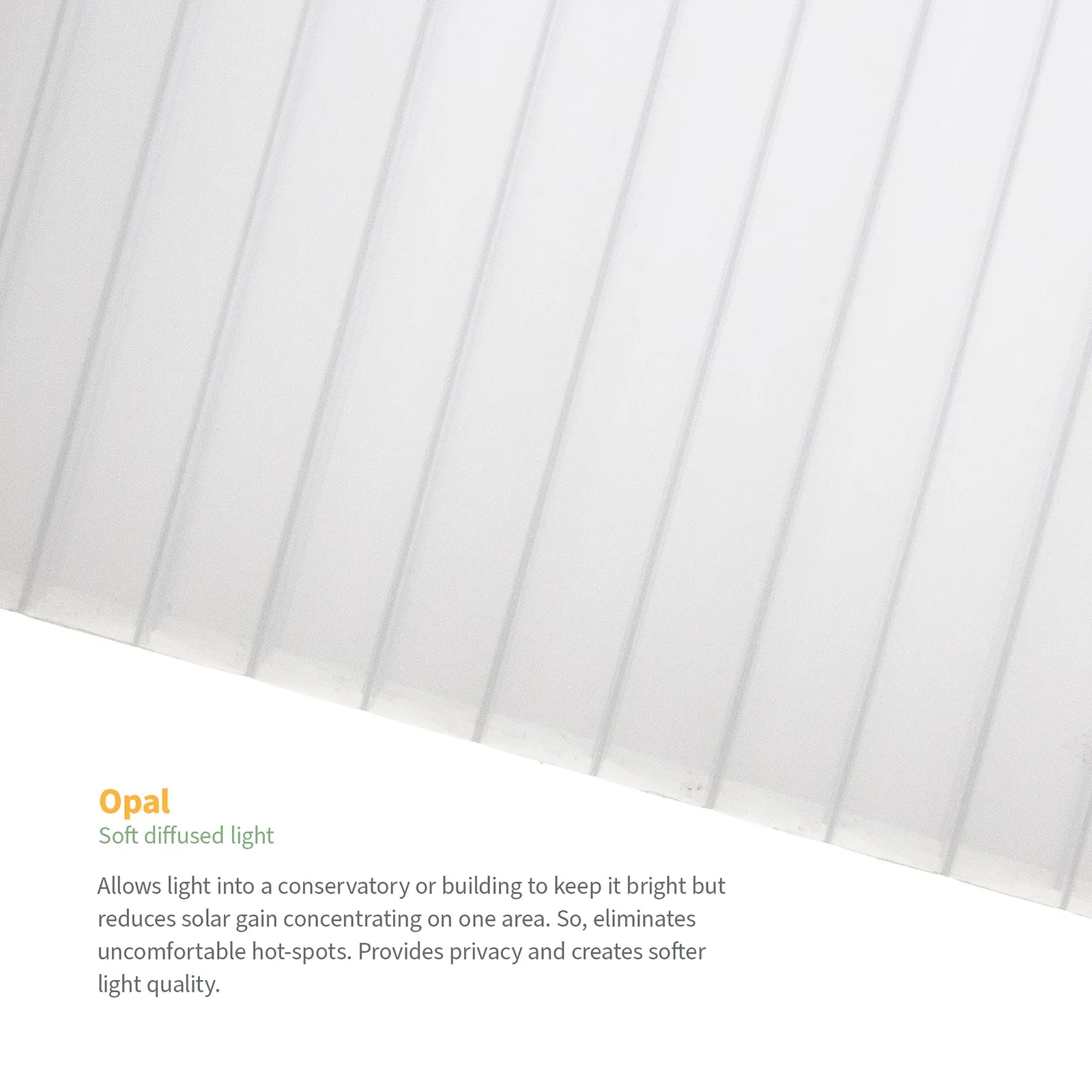 35mm Opal Polycarbonate Sheet Cut-to-Size