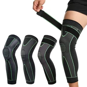 Anti-slip Full Length Knee Protector Leg Sleeves for Basketball Football Running