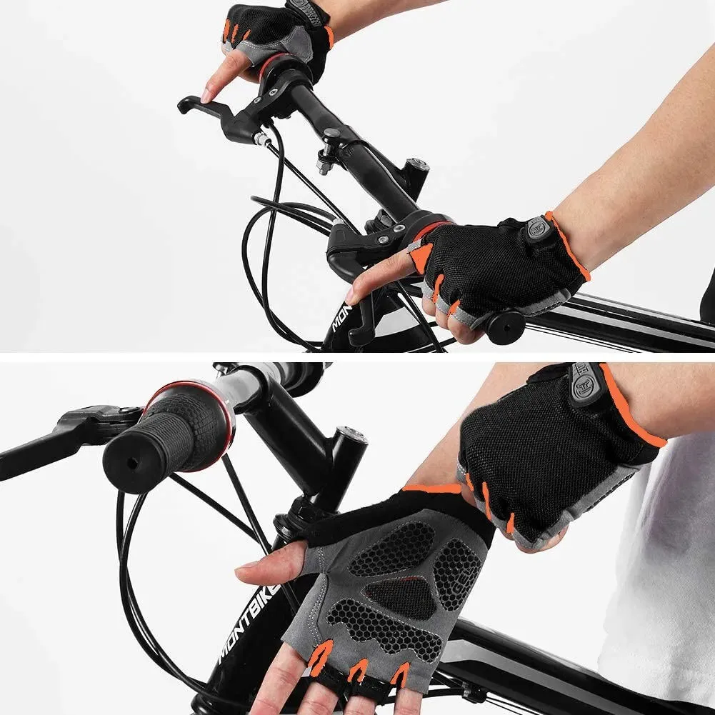 Anti Slip Shock Breathable Fingerless Gloves for Cycling Bicycle