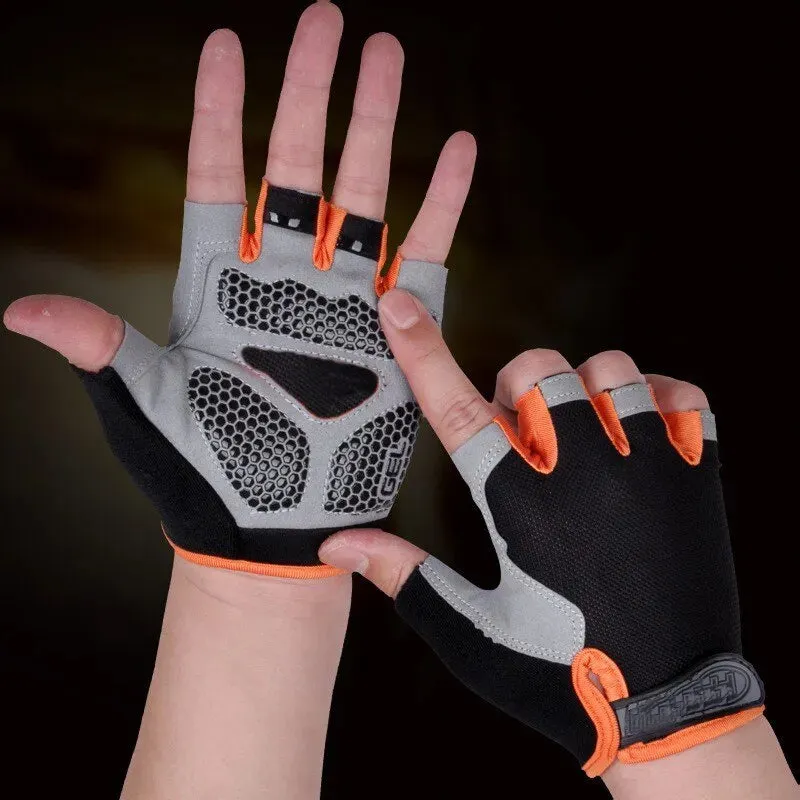 Anti Slip Shock Breathable Fingerless Gloves for Cycling Bicycle
