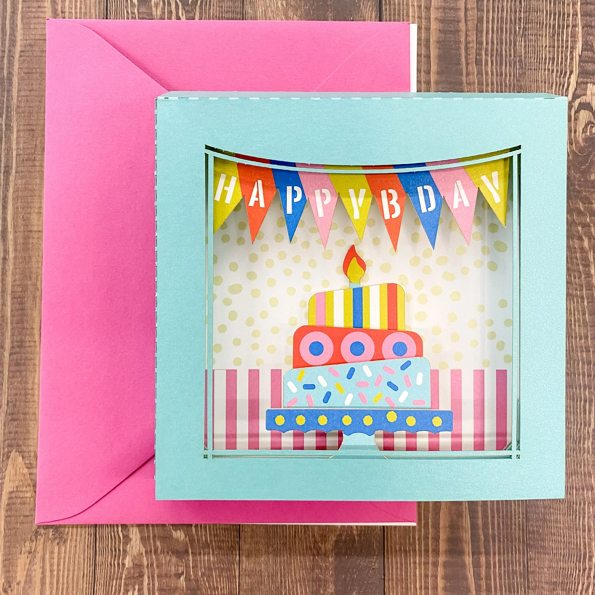 Birthday Cake Pop Up Card by Make a Scene