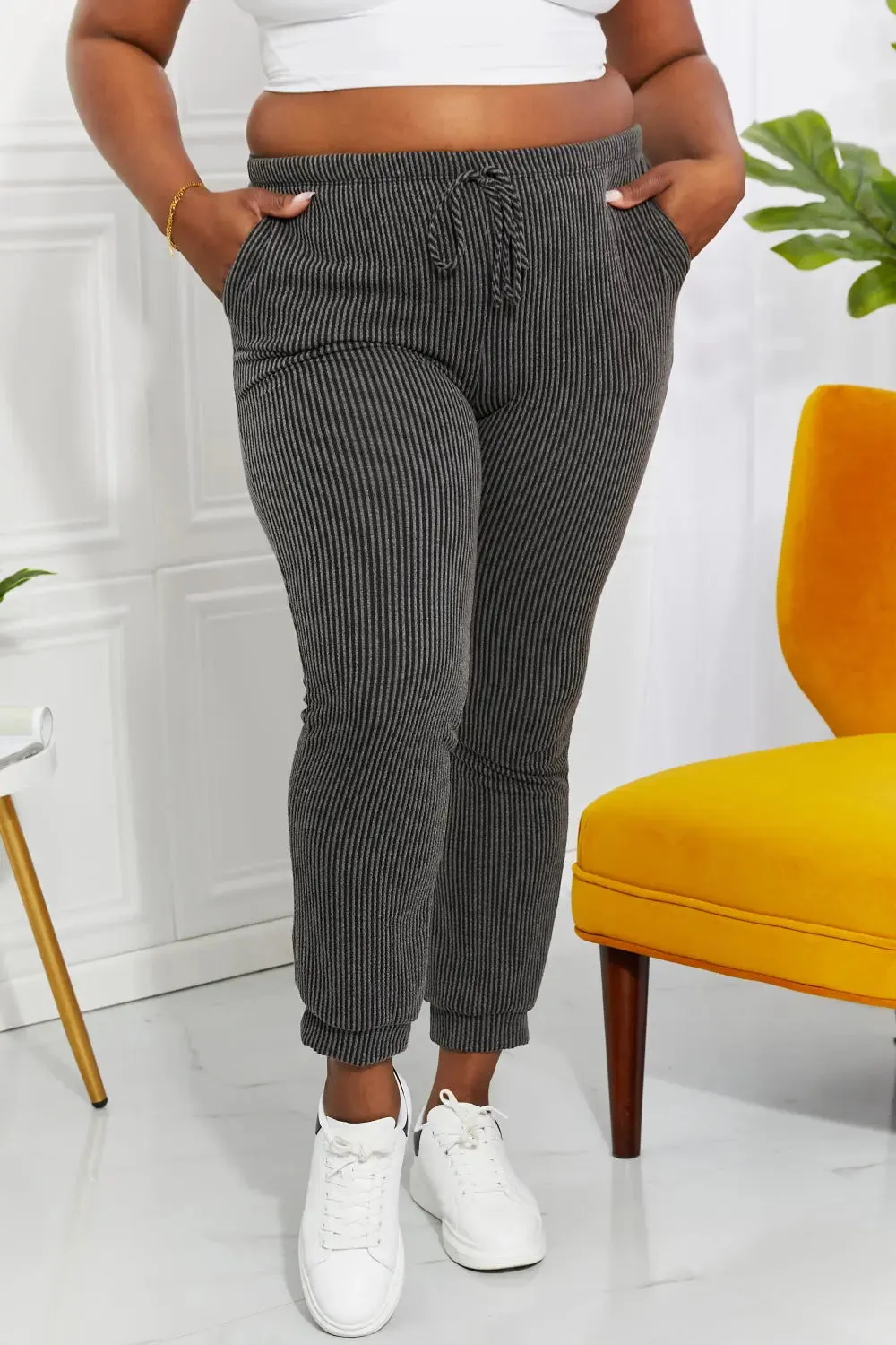 Blumin Apparel Easy Living Ribbed Joggers