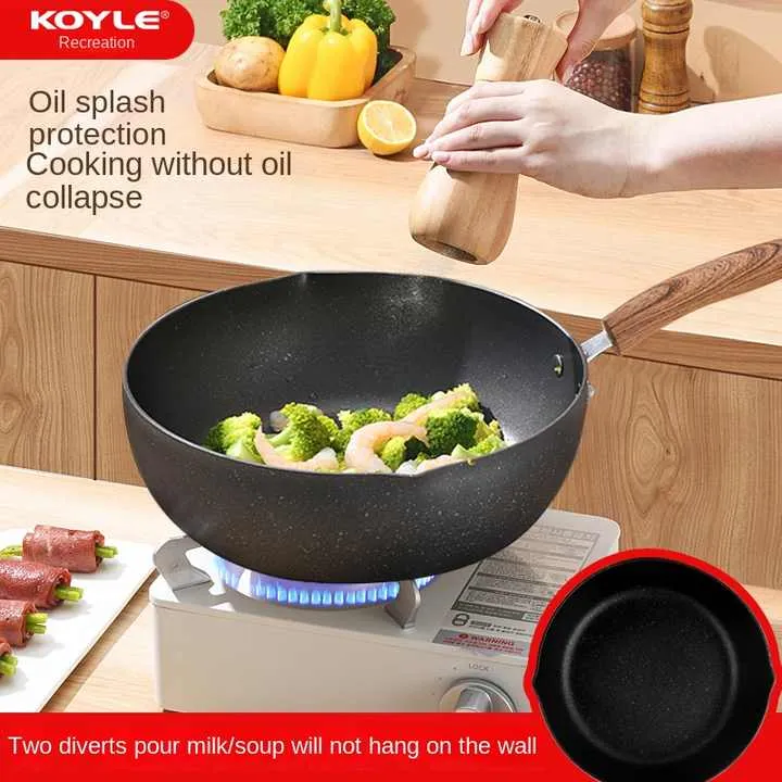 Classic Healthy Smoke-Free Thickened-مقلاة