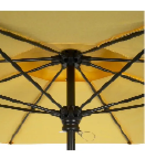 Fiberbuilt Lucaya 7.5' Square Pulley Aluminum Umbrella