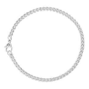 Franco Chain Bracelet 4mm - Silver