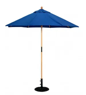 Galtech 121/221 - 7.5 FT Round Wood Caf Market Umbrella