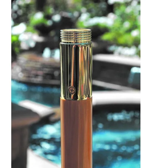Galtech 121/221 - 7.5 FT Round Wood Caf Market Umbrella