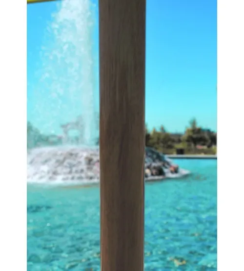 Galtech 9' Wood Market Umbrella / Single Pole - Frame Only