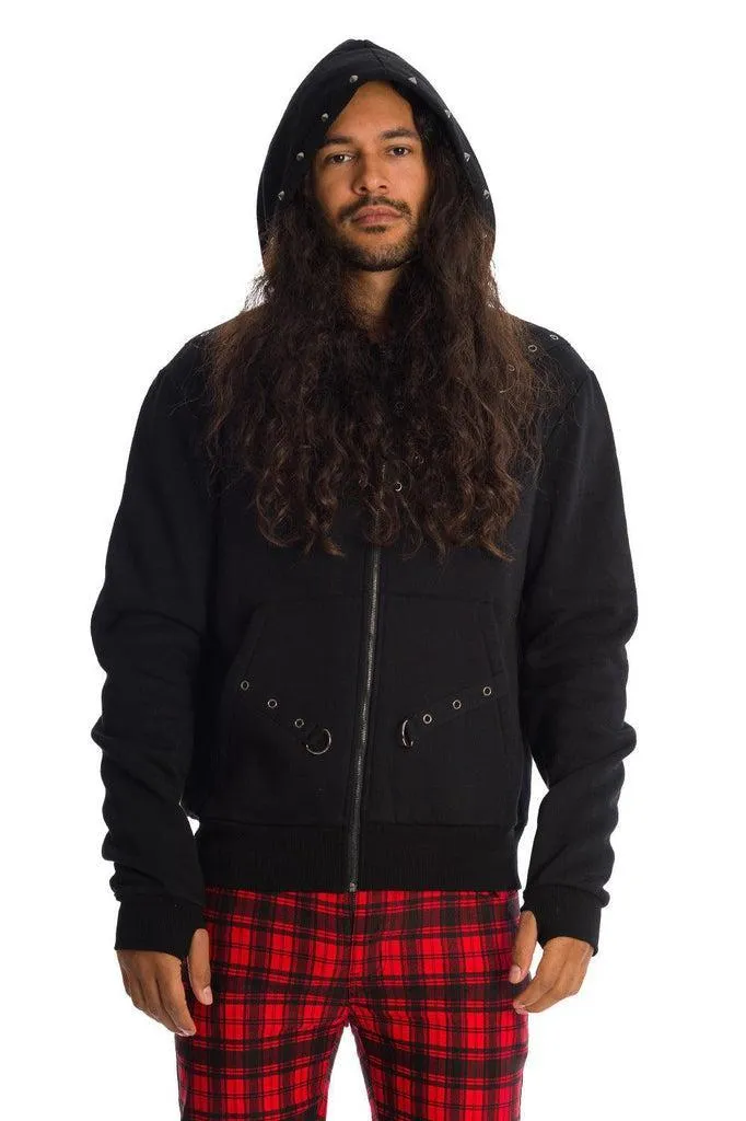 Gothic Studded Hoodie