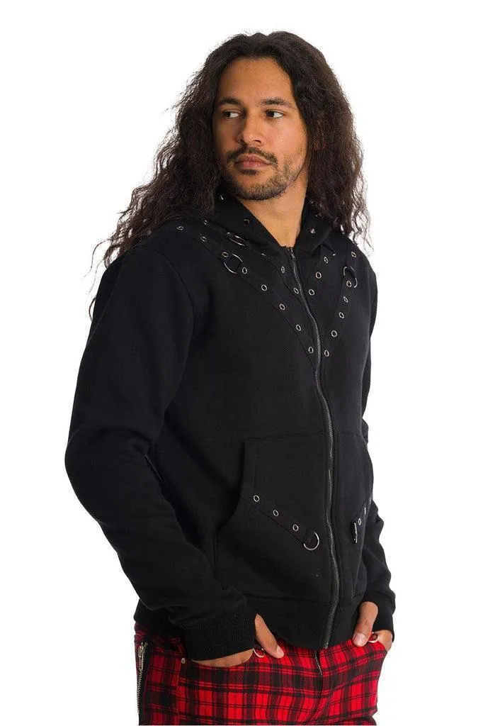 Gothic Studded Hoodie