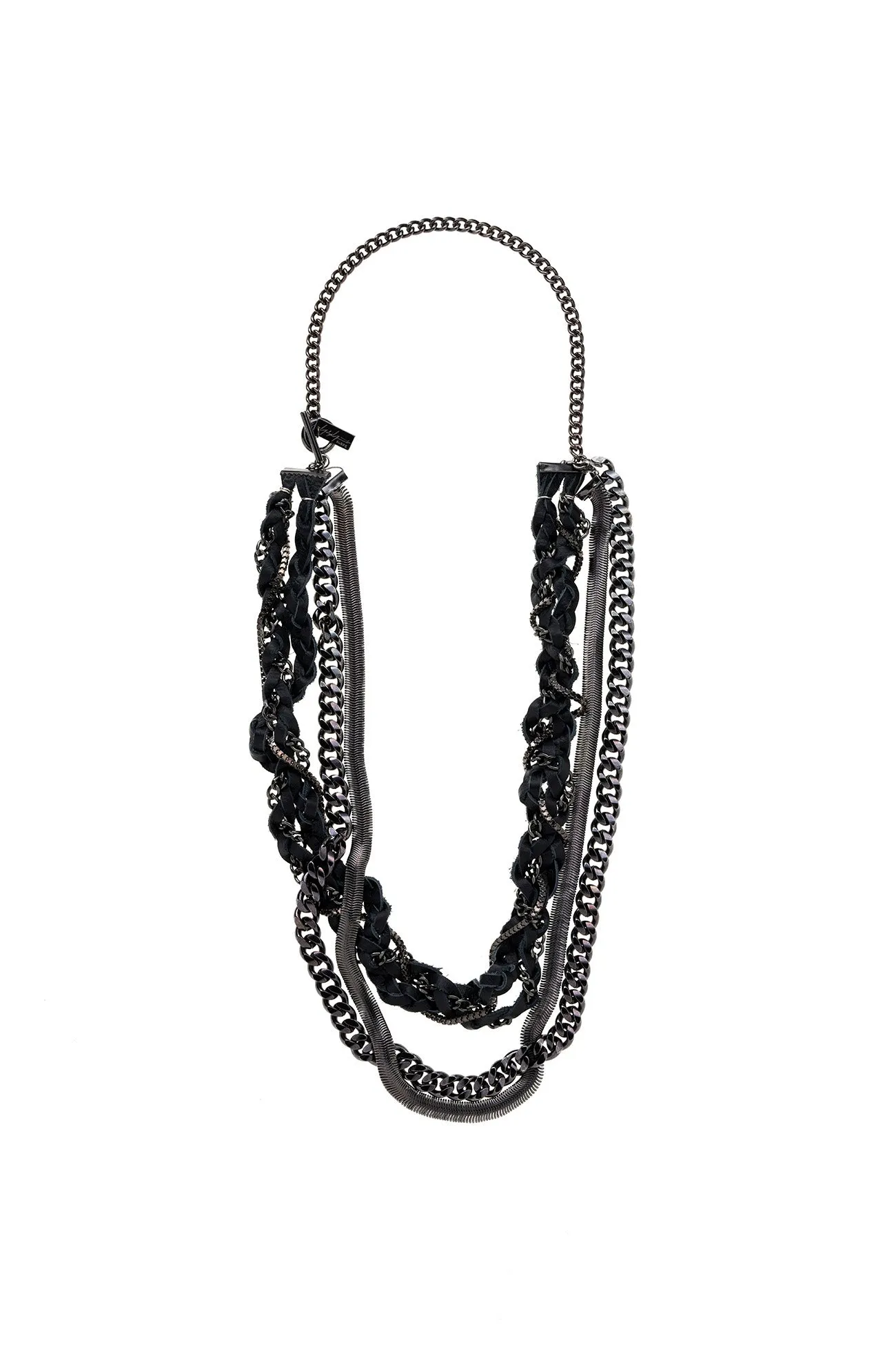 LEA/BR/BKNI BRAIDED NECKLACE