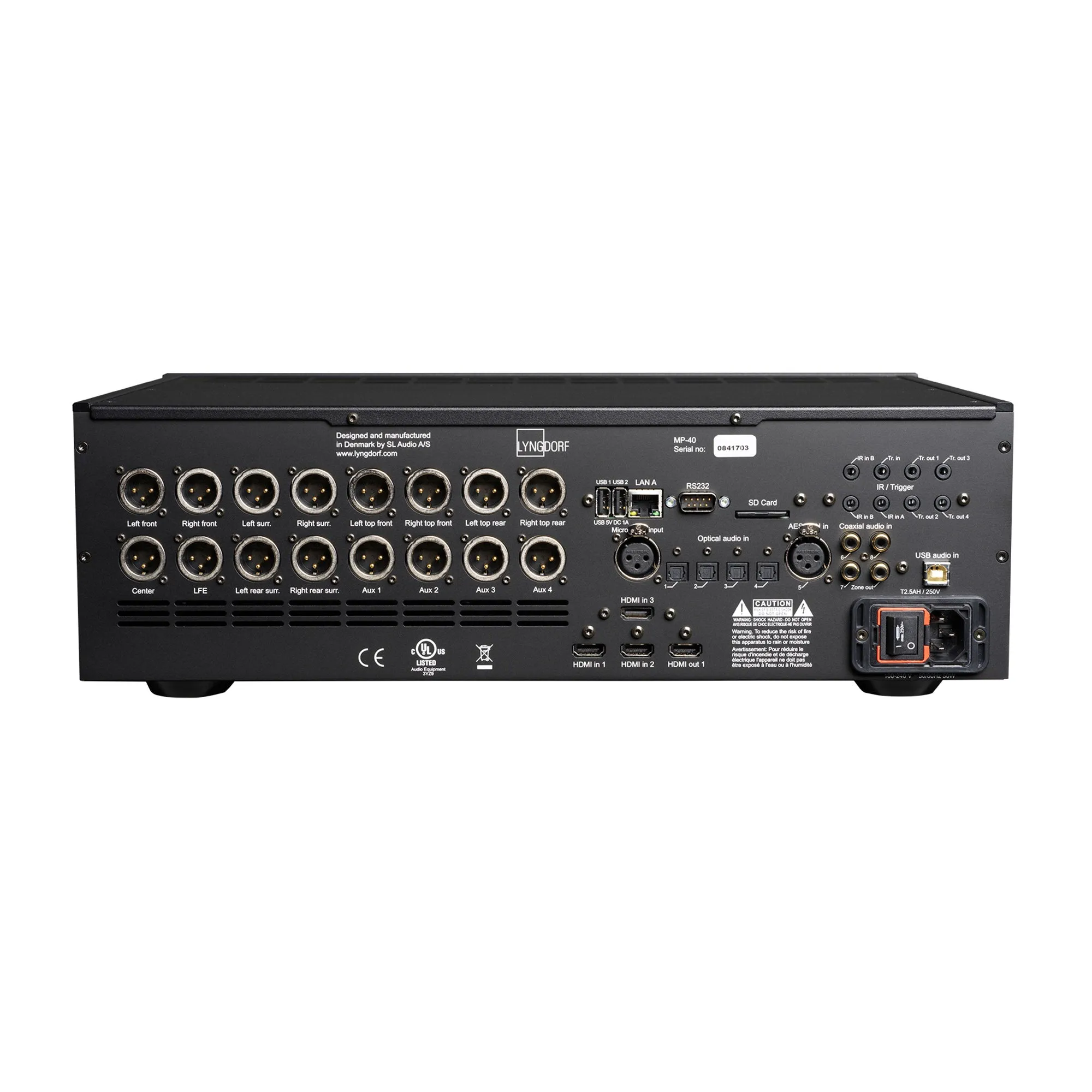 Lyngdorf MP-40 2.1 AV Processor with RoomPerfect