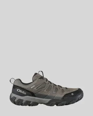 Men's Oboz Sawtooth X Low Waterproof Hiking Shoes - Wide - Charcoal