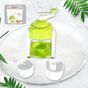 Miracle Small PlasticIce Gola Maker Ice snowmaker Machine | Ice Crusher | Indoor Outdoor Manual With Steel Blade & Anti slip Grip (1 Pc)