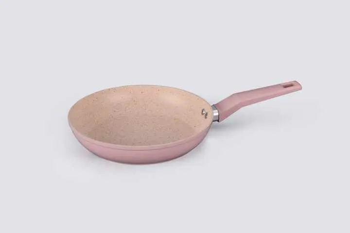 New Arrival Pink Marble Coating Induction Cookware Non-stick Coating Non-stick Coating وصل حديثًا طلاء رخامي وردي للطبخ بالتحريض غير لاصق طلاء غير لاصق