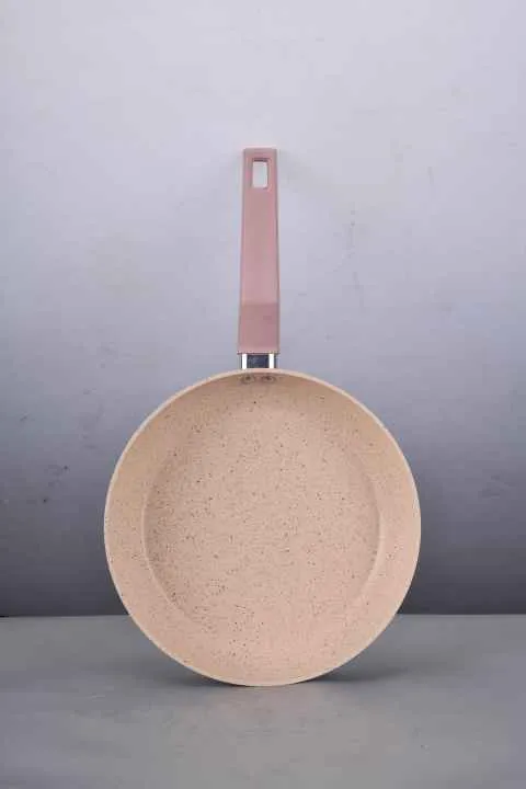 New Arrival Pink Marble Coating Induction Cookware Non-stick Coating Non-stick Coating وصل حديثًا طلاء رخامي وردي للطبخ بالتحريض غير لاصق طلاء غير لاصق