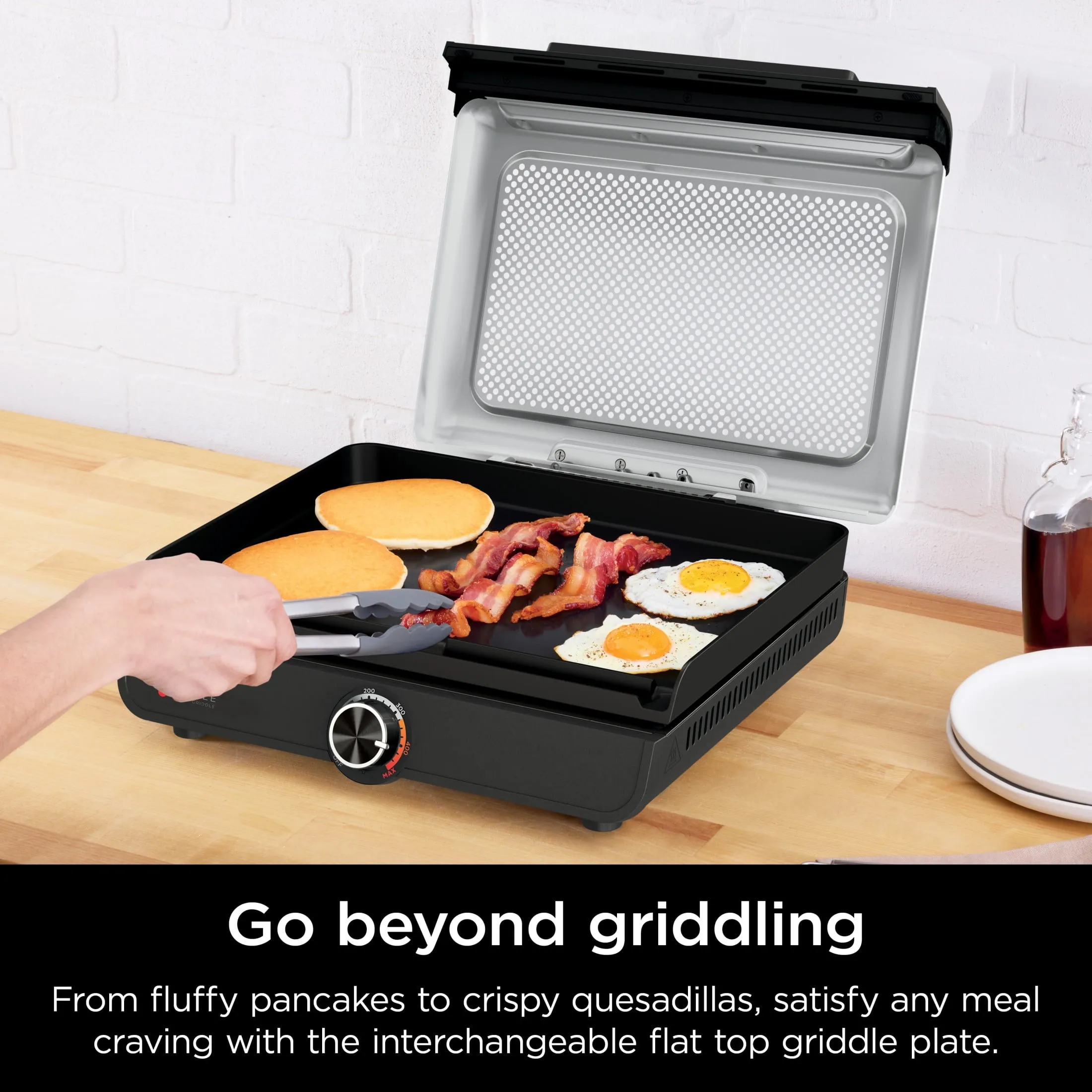 Ninja Sizzle 14" Electric Griddle, Indoor, Nonstick, 1450 W