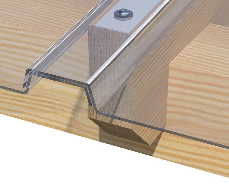 Poly X Modular Polycarbonate Clear Roof Sheet (Pack of 10 sheets)