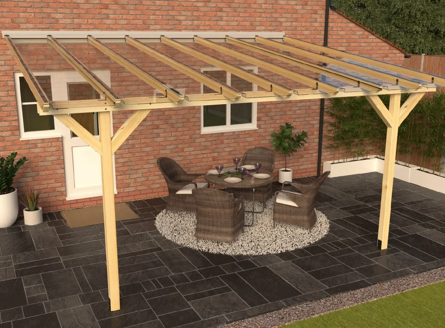 Poly X Modular Polycarbonate Clear Roof Sheet
