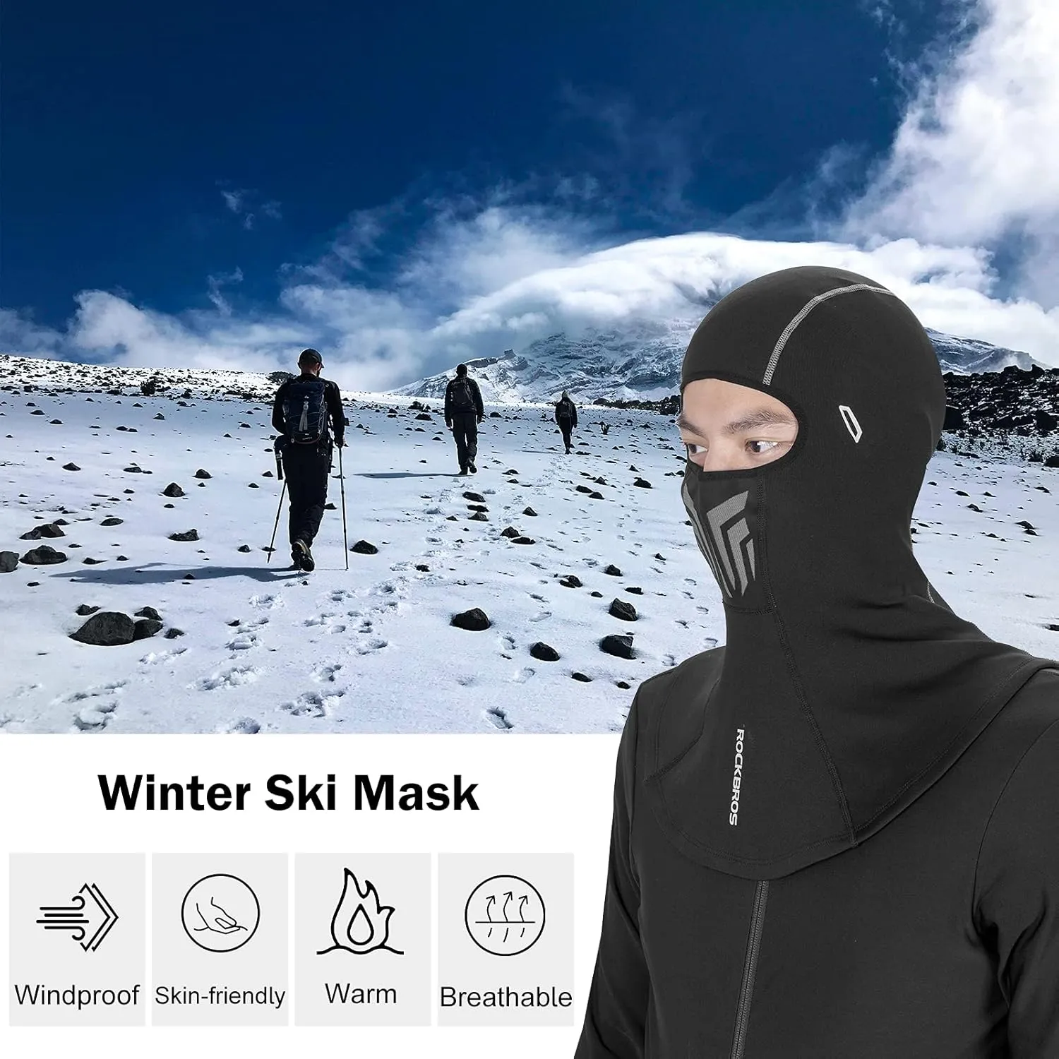 ROCKBROS Balaclava Lightweight UV Protection Face Cover