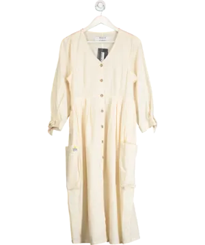 Whistles Cream Lf Markey Orlando Dress UK 10