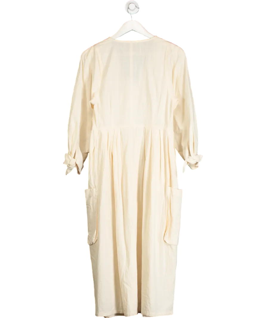 Whistles Cream Lf Markey Orlando Dress UK 10